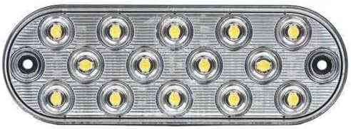 Luz respaldo LED ovalada ultrafina blanca