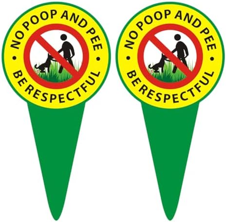 2 Carteles No Excremento Perro Aluminio Resistente