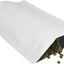 Bolsas almacenamiento alimentos resellables blanco mate 50uds