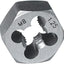 Troquel enroscado hexagonal acero carbono derecho M8x1.25