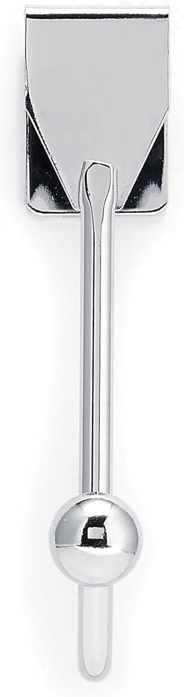 Gancho metálico cromado para puerta 1pulg set 2
