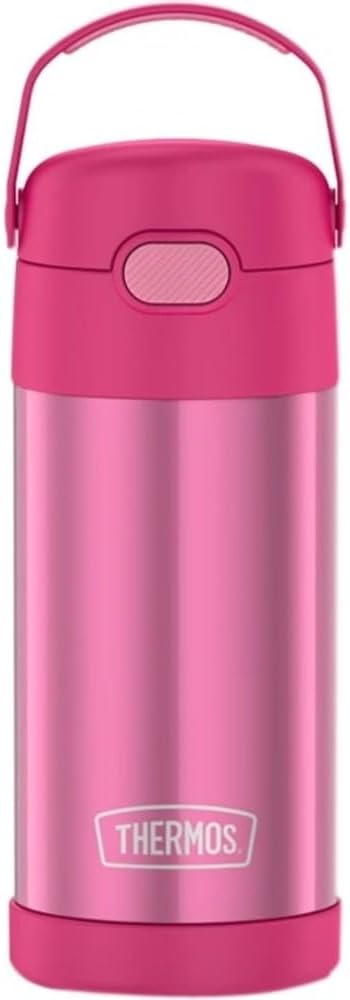 Botella agua acero inox vacío 12oz para niños rosa