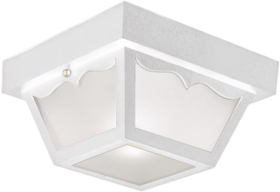 Lámpara techo 2 luces vidrio esmerilado blanco