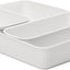 Bandeja organizadora cajones plástico blanco set 4 para hogar