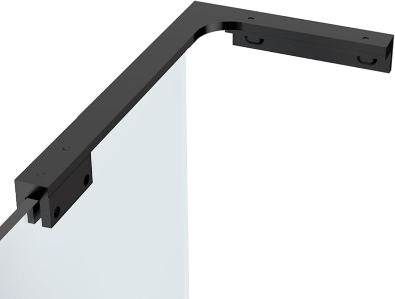 Barra soporte vidrio ducha forma L sin taladro fija pared