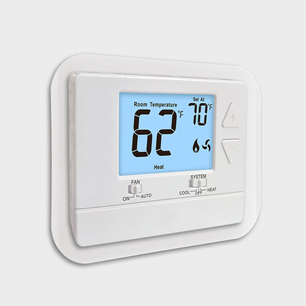 Cubierta placa termostato plástico ABS blanco hueso
