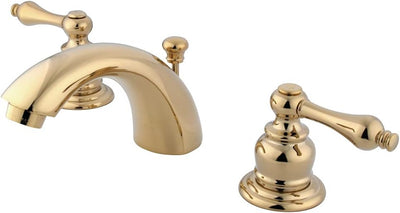 Grifo lavabo mini con ventana pop-up latón pulido