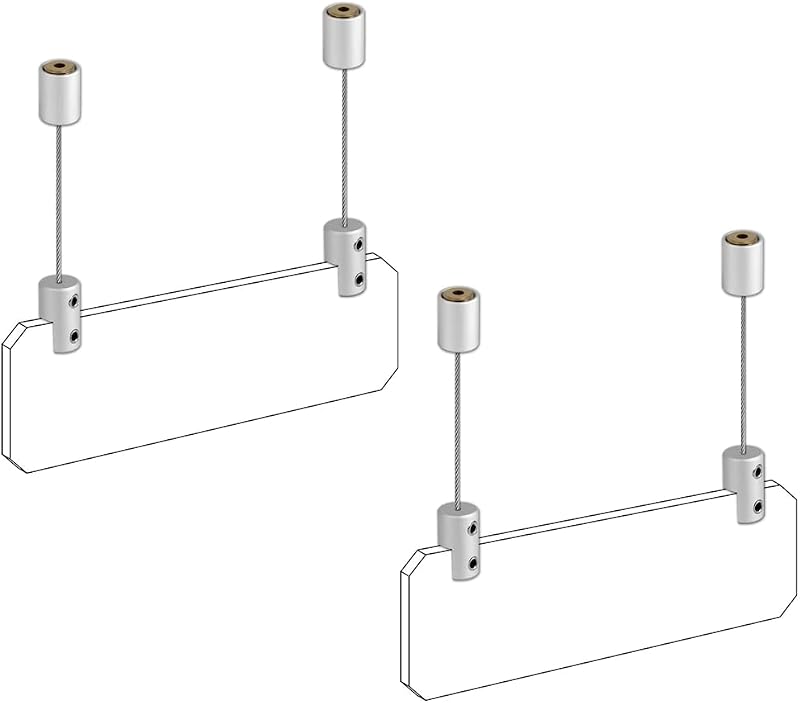 Colgador techo aluminio para cuadros acrílicos