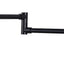 Grifo llenado olla acero inox negro pared brazos oscilantes