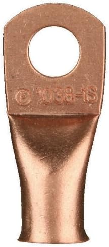 Terminal anillo cobre para bahía 3/8 pulg 25 pzas