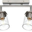 Kit iluminación riel cristal 6 luces níquel cocina sala