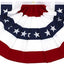Bandera abanico plisada EE.UU. 1.5x3pies 8 pzas