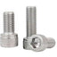 Tornillos M8x20mm acero inox 304 Allen brillante 6 Pzas