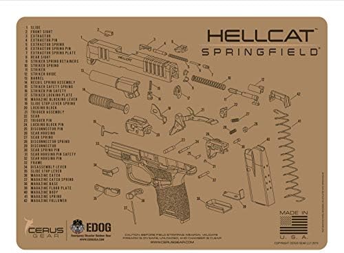 Alfombrilla limpieza Hellcat Serie Tan acolchada