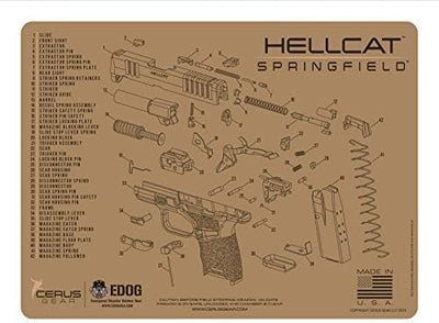 Alfombrilla limpieza Hellcat Serie Tan acolchada