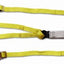 Cordón amarre doble pierna 6ft anillo D ajustable amarillo