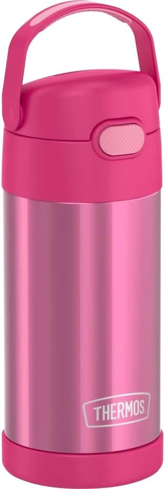 Botella agua acero inox vacío 12oz para niños rosa