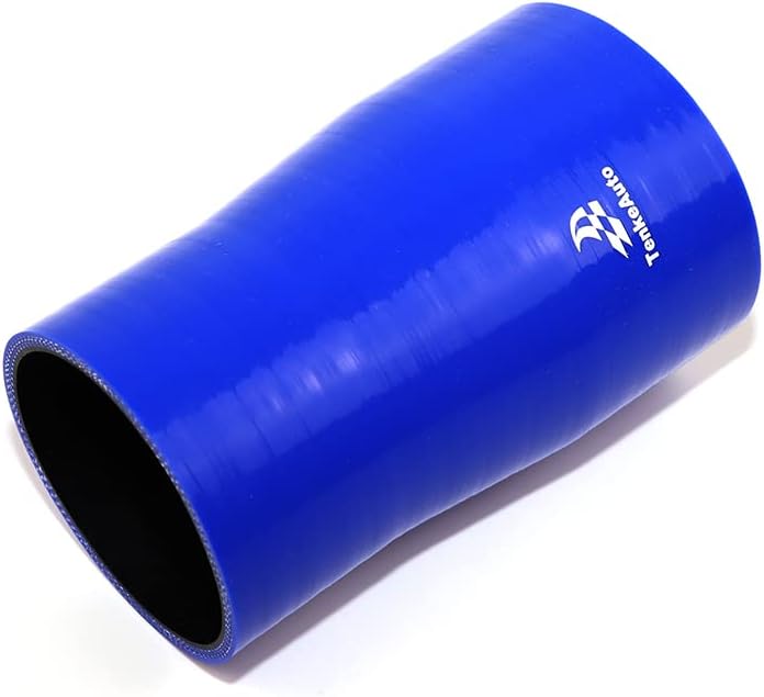 Manguera silicona reductora 6" 4 capas alta temp azul