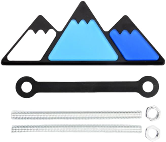 Emblema tricolor para parachoques nieve impermeable azul