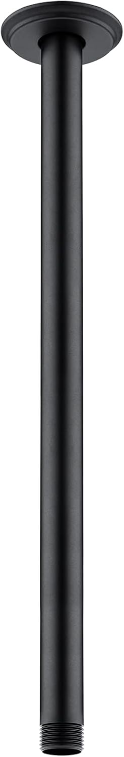 Brazo ducha 16pulg negro mate montaje techo