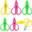 6 Tijeras de hilo viaje coloridas 2.56x1.65pulg para costura