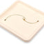 Organiz. joyas bandeja plana anillos aretes collar beige