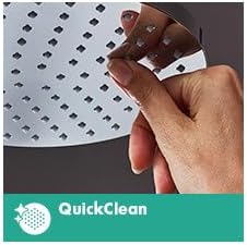 Cabezal ducha lluvia 8pulg negro mate 2.5GPM