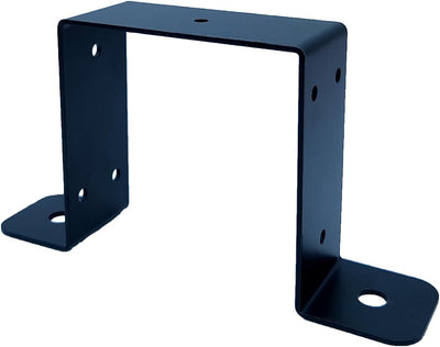 8 Soportes Negros para Postes 4x4 de Madera 0.079pulg