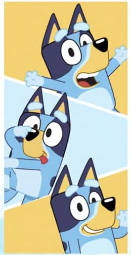 Toalla playa Bluey Faces 27x54" para niños