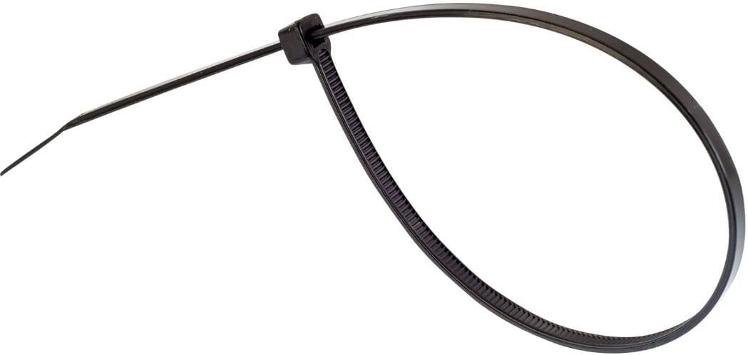 Bridas cremallera negras 8pulg pack 100 resistentes UV