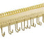 Organiz. joyas metal dorado 15" estante 26 ganchos