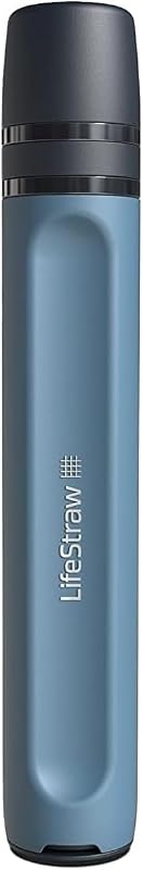Filtro agua personal Peak Series para senderismo y viajes azul
