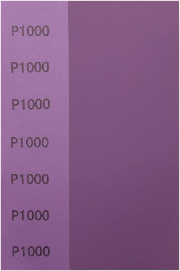 Papel lija grano 1000 para madera metal y automotriz 9x3.6