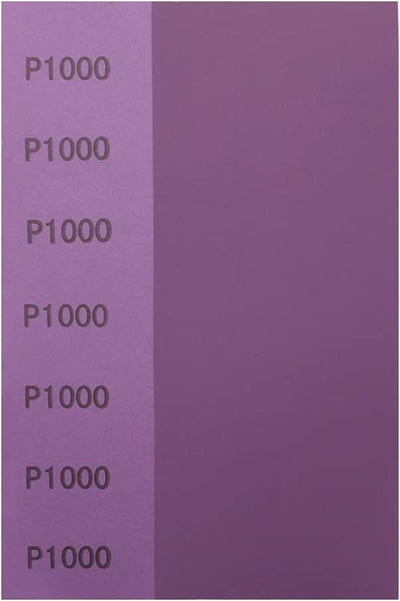 Papel lija grano 1000 para madera metal y automotriz 9x3.6