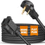 Cable extensión plano 20ft 3 clavijas UL interiores