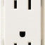 Toma duplex Lutron 15A color bizcocho