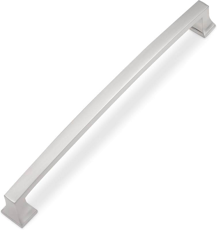 10 Manijas Gabinete 7.5" Níquel Satinado Cepillado
