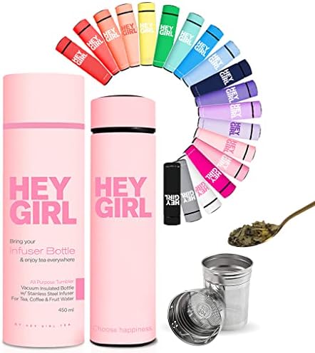 Botella infusor acero inox 15oz té portátil regalo mujer