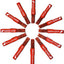 Pinzas animación 30 unidades color rojo