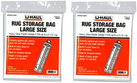 Bolsas almacenamiento alfombras 6x9ft 20x92pulg set 2