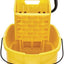 Cubo fregona con escurridor 35qt sobre ruedas amarillo