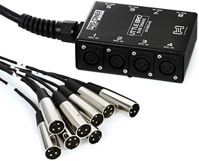 Cable Sub Snake 8 XLR 25pies sin retornos