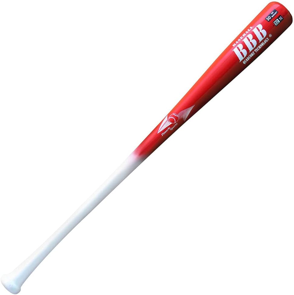 Bate béisbol bambú Quadcore para adultos con extremo