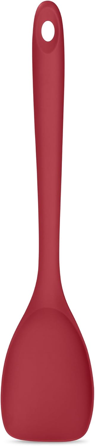 Espátula cuchara silicona flexible para sartenes antiadherentes