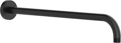 Brazo ducha ángulo recto pared 18pulg negro mate