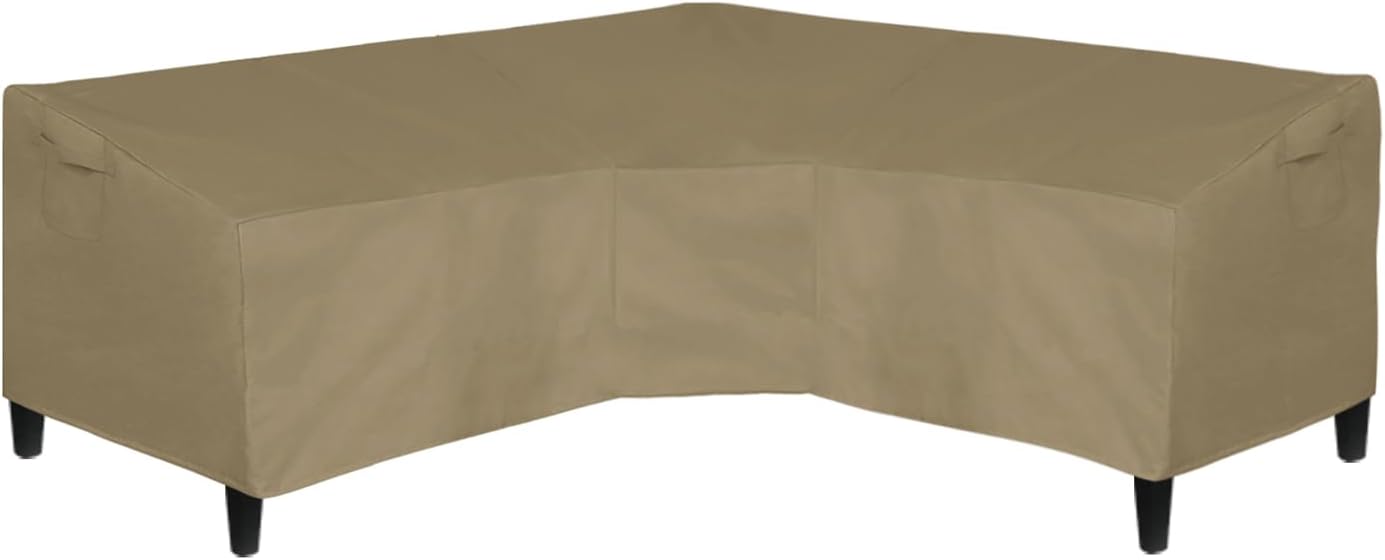 Funda sofá seccional patio 600D 89x89 impermeable forma V