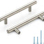 Manijas gabinete níquel cepillado 3-3/4" acero inox 45 Pzas