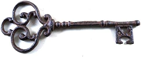 Llave decorativa de hierro forjado para puerta de entrada