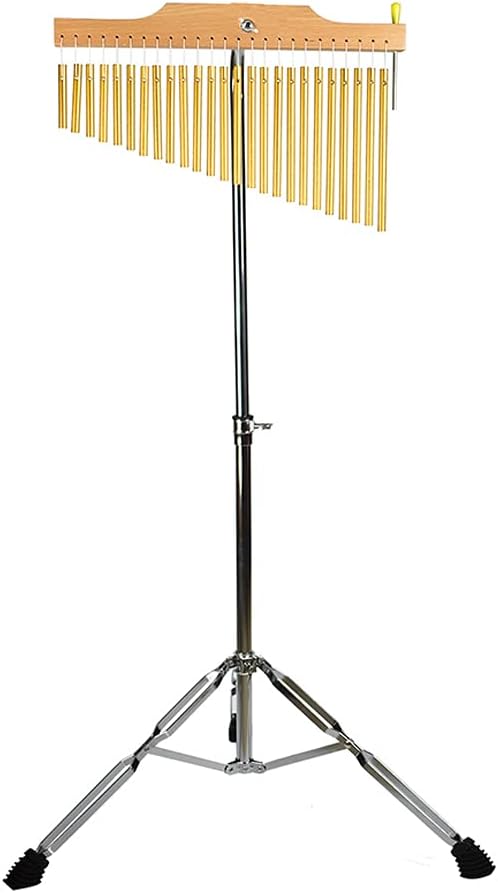 Campanillas barra soporte ajustable 25-36 notas hilera oro