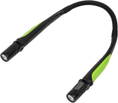 Linterna cuello recargable SMD LED 320lúmenes negro/verde